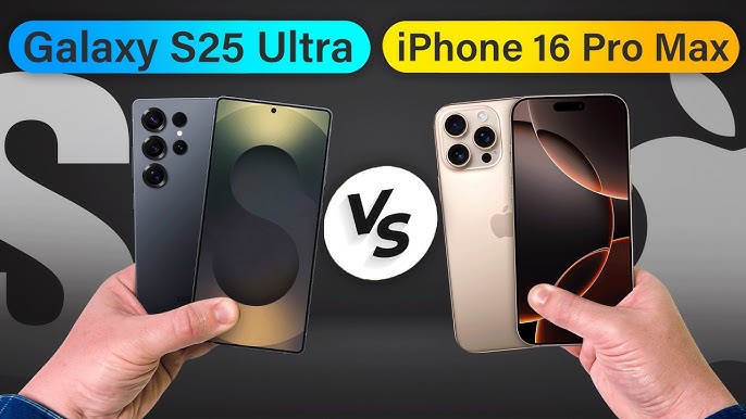 Galaxy S25 Ultra vs iPhone 16 Pro Max – 2025 Flagship Showdown | Ultimate Comparison of Premium Smartphones